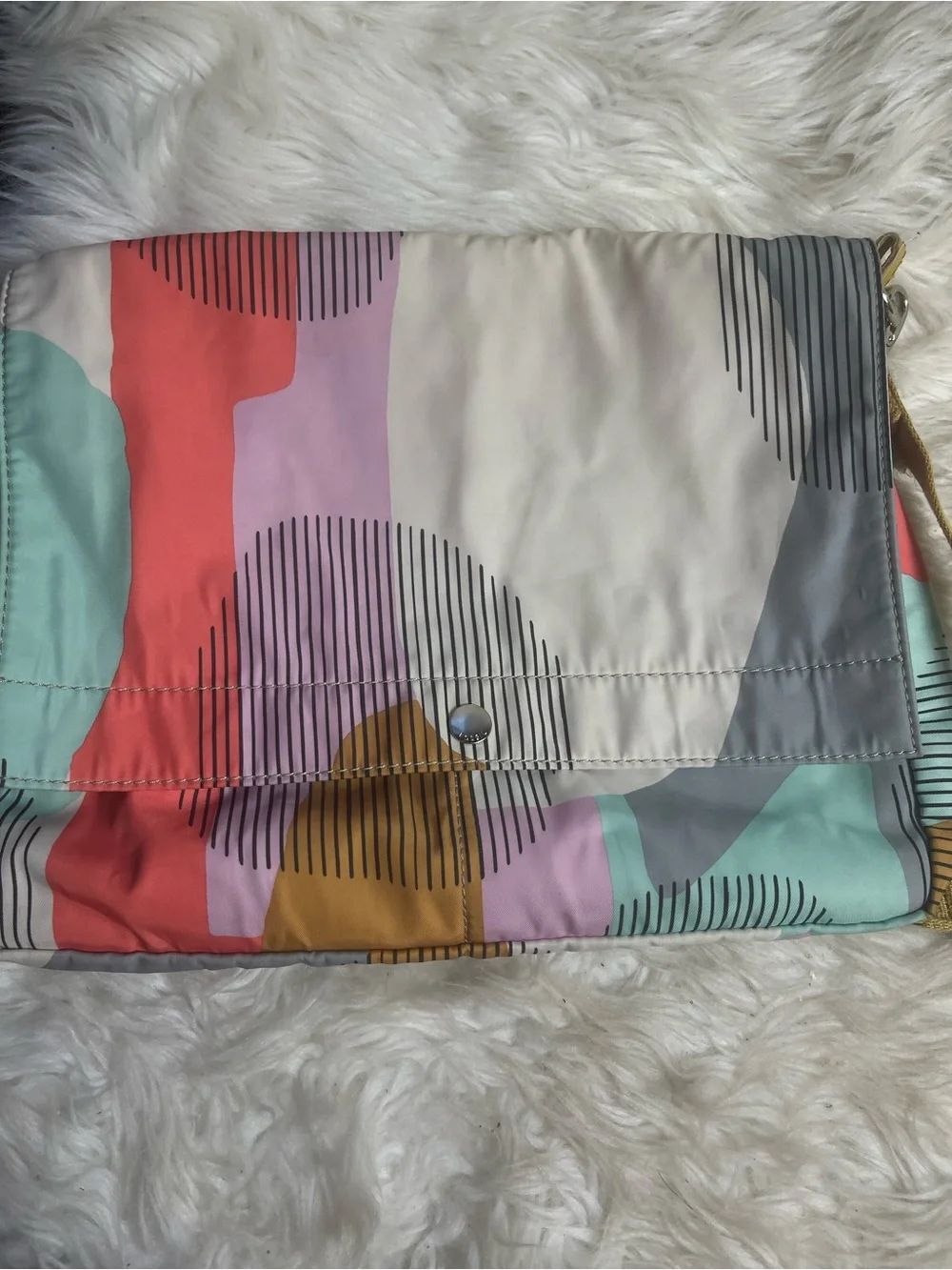 Multi-Color Patterned Crossbody Shoulder Bag - Picture 12 of 12